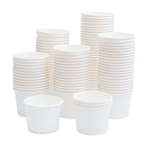 PARICOTT 100ml – 100 Cups | White Plain Paper Cups | Eco-Friendly ...