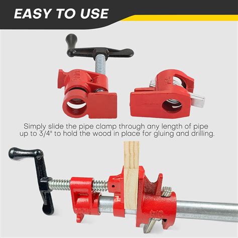 Acymner Wood Gluing Pipe Clamp Set | 3/4 Heavy Duty India | Ubuy