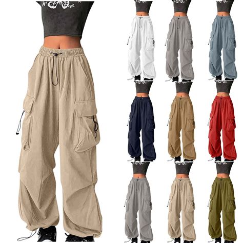 Ashirexll Women Winter Pants, Women Cargo Pants, Fashion Pocket ...