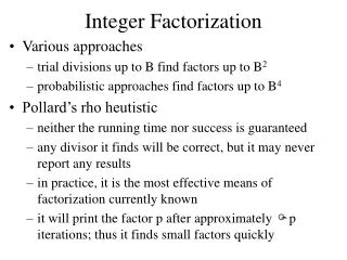 Image result for Integer factorization Algorithms