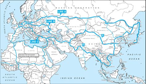 Train Map Of Central Asia