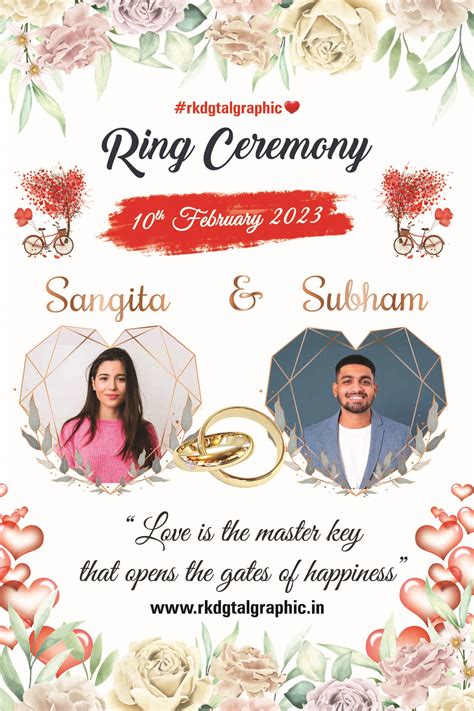 Ring Ceremony Flex Banner PSD File: A Beautiful Design for Your Special Day