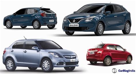 Maruti Baleno vs Dzire [COMPARISON] » Car Blog India