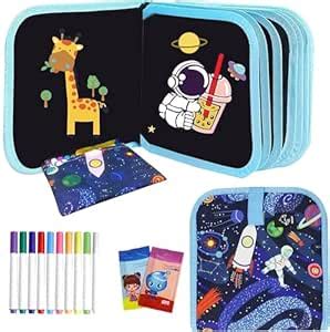 Bestie toys Erasable Doodle Book - Magic Drawing Book with Pages & 10 ...