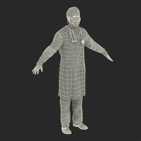 Male African American Surgeon 3D model | 3D Molier International