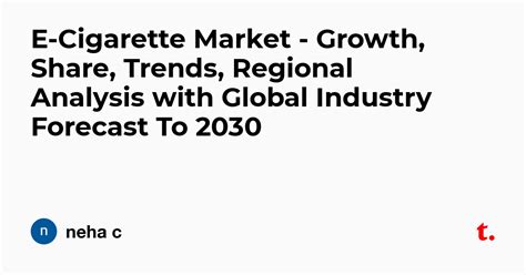 E-Cigarette Market - Growth, Share, Trends, Regional Analysis with ...