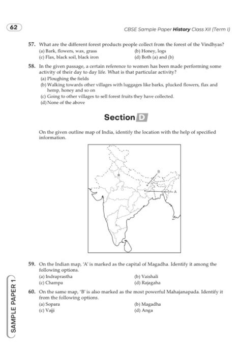 Practice this Class 12 History sample paper to score better marks in ...