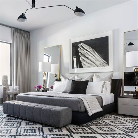 White And Black Bedroom Living Room Bedroom Combo Interior Design