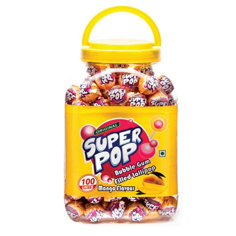 Super Pop Lollipop- Mango Jar
