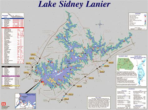 Lake Lanier Parks Map - PARK FTR