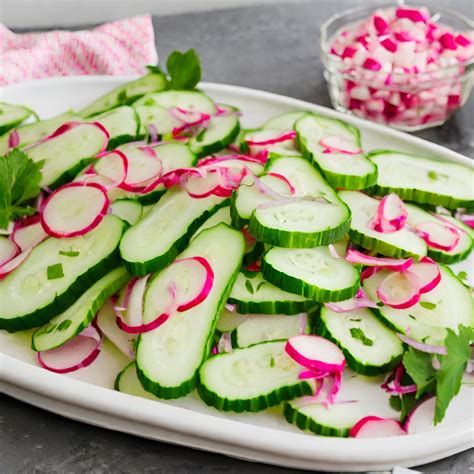 Cucumber Radish Salad Recipe "Cool and Crunchy" - The Fresh Man cook