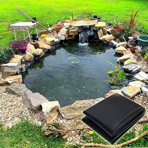 Amazon.com : Rubber Pond Liner 23x26.2ft 16.4x9.8ft Plastic Pond Skins ...