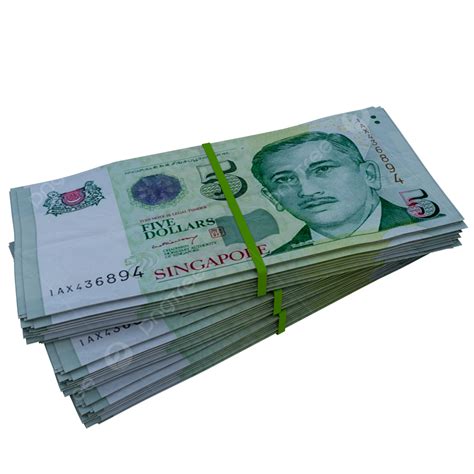 Pile De Billets De 5 Dollars Deux Bankotes De 5 Dollars Américains