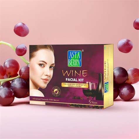 Wine Facial Kit | Glow Facial Kit | Fruit Facial Kit | Astaberry