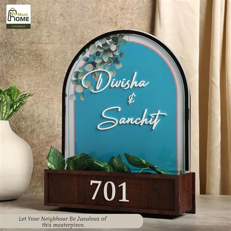 MustHome Name plate for home entrance | Name Plate For Home, Office 40 ...