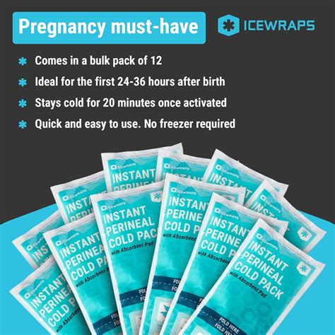 Buy ICEWRAPS Instant Postpartum Pads for Women After Birth - Perineal ...