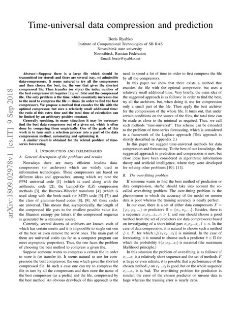 Universal Code Data Compression 的图像结果