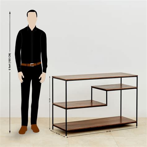 Buy Ajax Mango Wood Console Unit - Brown from Home Centre at just INR ...