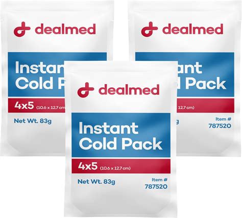 Amazon.com: General Medi Instant Ice Cold Pack (4”x 5.5”) – 25 Packs ...