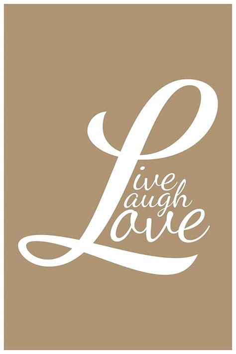 Inephos Live Laugh Love Motivational Poster (12 x 18 inch) : Amazon.in ...