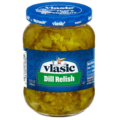 Dairy Free? Vlasic Kosher Dill Pickle Relish, Dill Relish, 10 oz | Spoonful