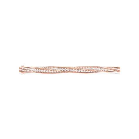Twisted Elegance Stone-Studded Bangle – Brilliantany