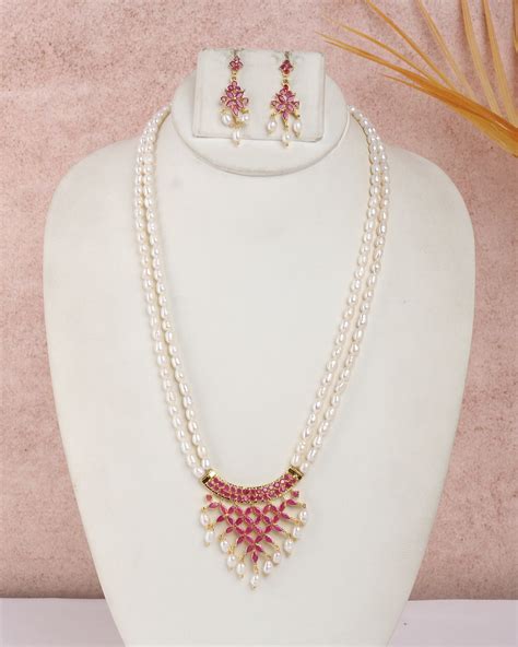 Real Natural Fresh Water Exclusive Pearls Set For Women With Certifica ...