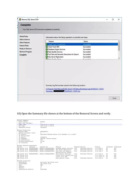 Microsoft SQL Server 2016 Uninstall 的图像结果