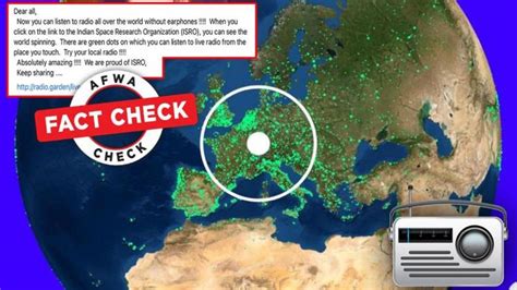 Fact Check: റേഡിയോ ഗാർഡൻ വികസിപ്പിച്ചത് ഇസ്രോ ആണെന്ന പോസ്റ്റുക ...
