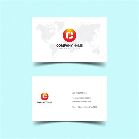 Create Business Card Template 的图像结果