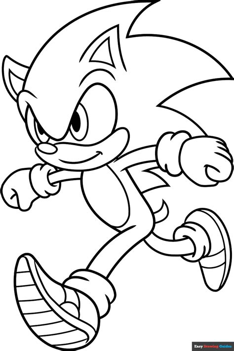 Image result for Free Printable Drawing Sonic Tutorial