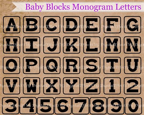 Image result for Block Monogram Letters