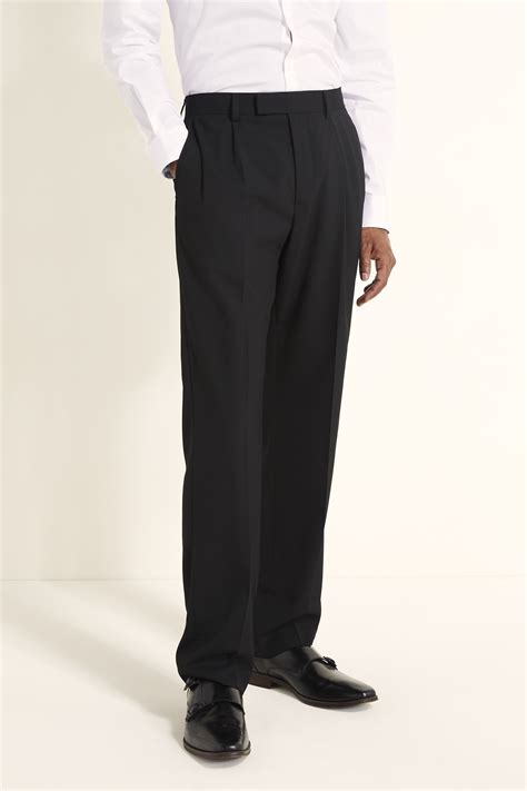 Mens Pleated Pants Black at Darcy Bromley blog