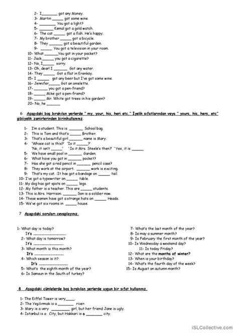 ESL Worksheet in With 的图像结果