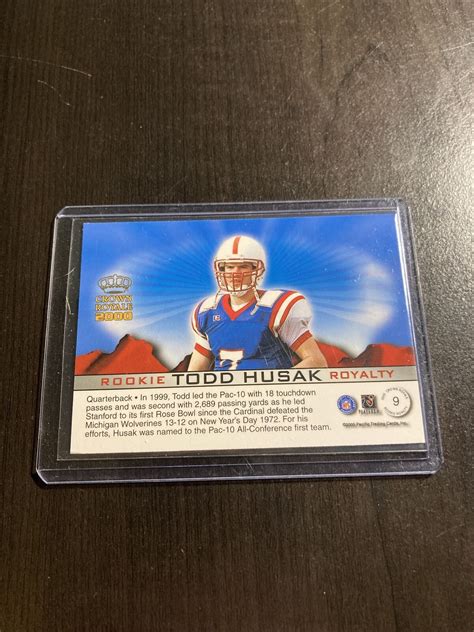 Todd Husak CROWN ROYALE ROOKIE NFL 2000 T9-109 | eBay
