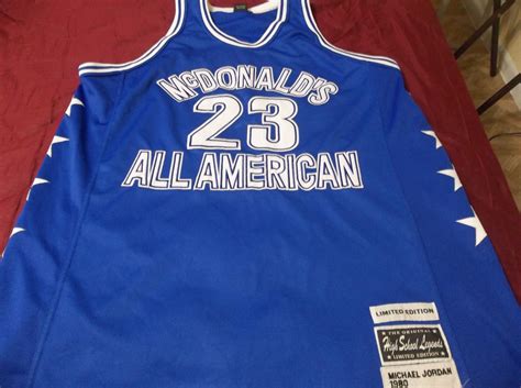 Mens McDonald's MICHAEL JORDAN High School Legends Basketball Jersey ...