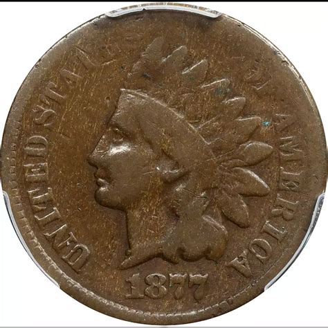 1877 Indian Head Cent Penny PCGS G-4 BN - Morton Grove Coin
