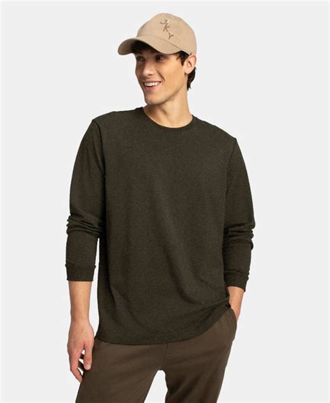 Buy Super Combed Cotton Rich Solid Round Neck Full Sleeve T-Shirt ...