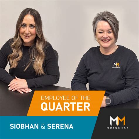 Siobhan and Serena – Joint Employees of the Quarter! - employee of quarter meaning