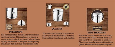 Mintage Kunda Pawali 7 Liters, 10 No | Steel Dibba Box Drum | Kitchen ...