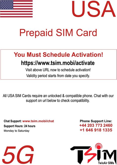 PrePaid USA SIM Card. Unlimited Incoming and Outgoing Calls/Text ...