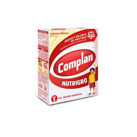 Complan Nutrigro Creamy Vanilla Flavoured Health & Nutrition Drink, 200 ...