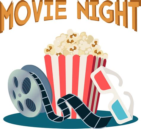 Outdoor Movie Night Clip Art