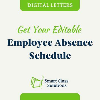 Image result for Employee Absence Schedule Tutorial