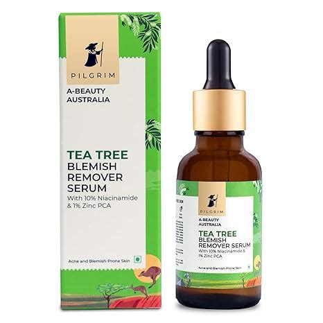 Pilgrim Tea Tree & 10% Niacinamide blemish-remover serum with Zinc PCA ...