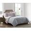 MHF Home Delilah Pink and Grey Geometric Reversible Twin Comforter at ...
