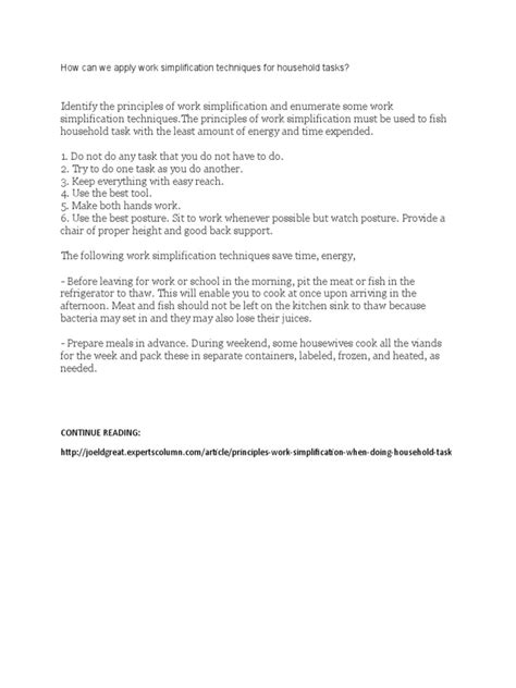 Image result for Work Simplification Examples