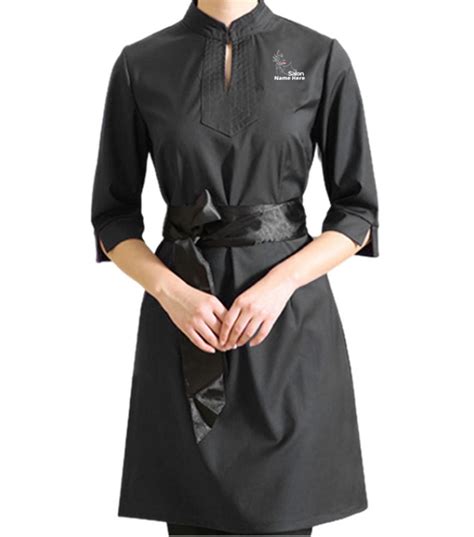 Custom Salon Tunic Dress with Logo Embroidery – UniformTailor