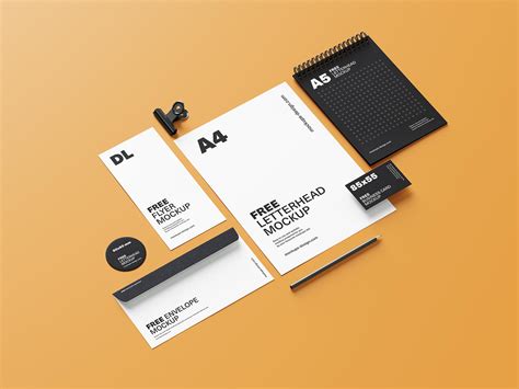 5 Free White Stationery Mockup PSD Files - Good Mockups