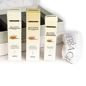 Buy Herba Grace Gift Box of Rice Water Shampoo and Conditioner 200ml ...
